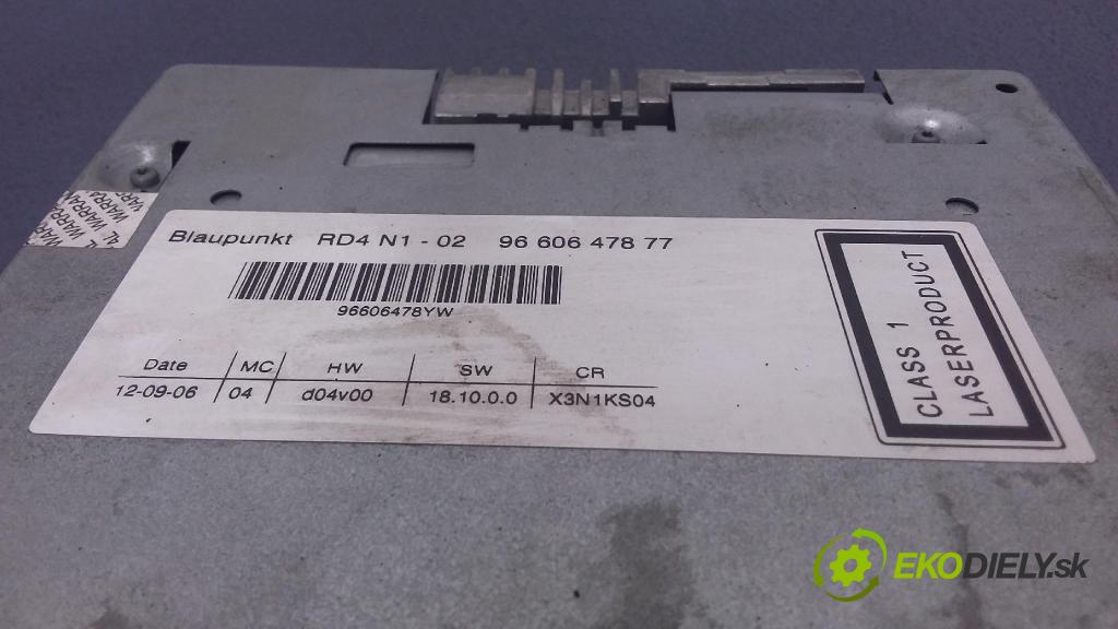 Citroen C5 2006 Radio I Navigace: 9660647877