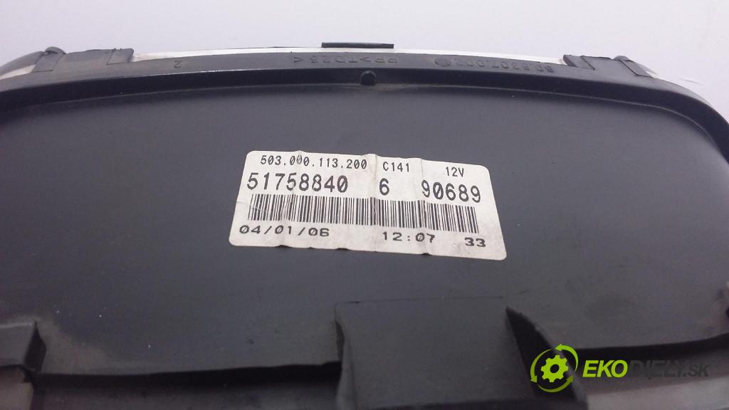 Fiat Doblo 2006 prístrojovka/ budíky 51758840