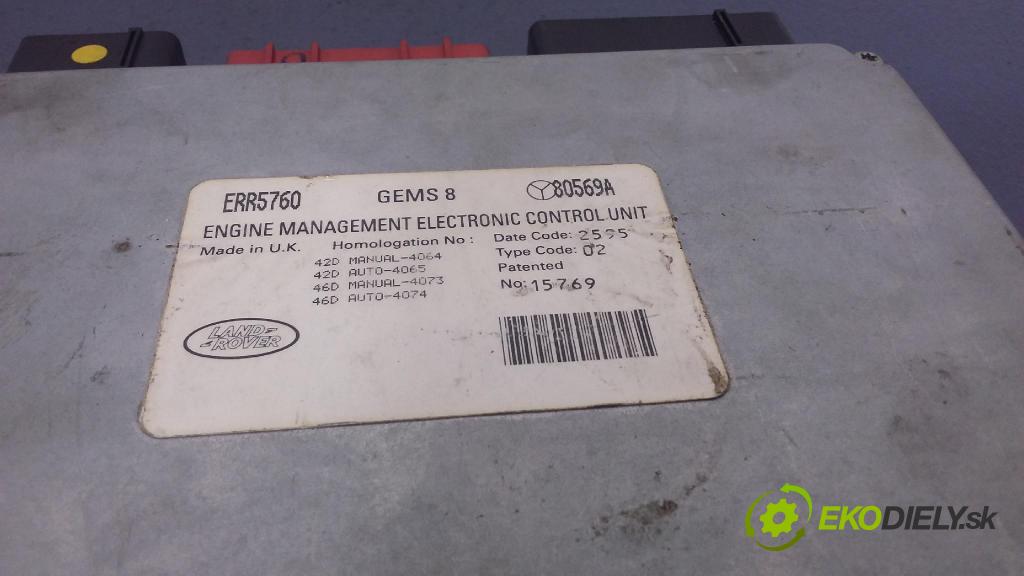Land rover Range rover 1998 riadiaca jednotka Motor: ERR5760