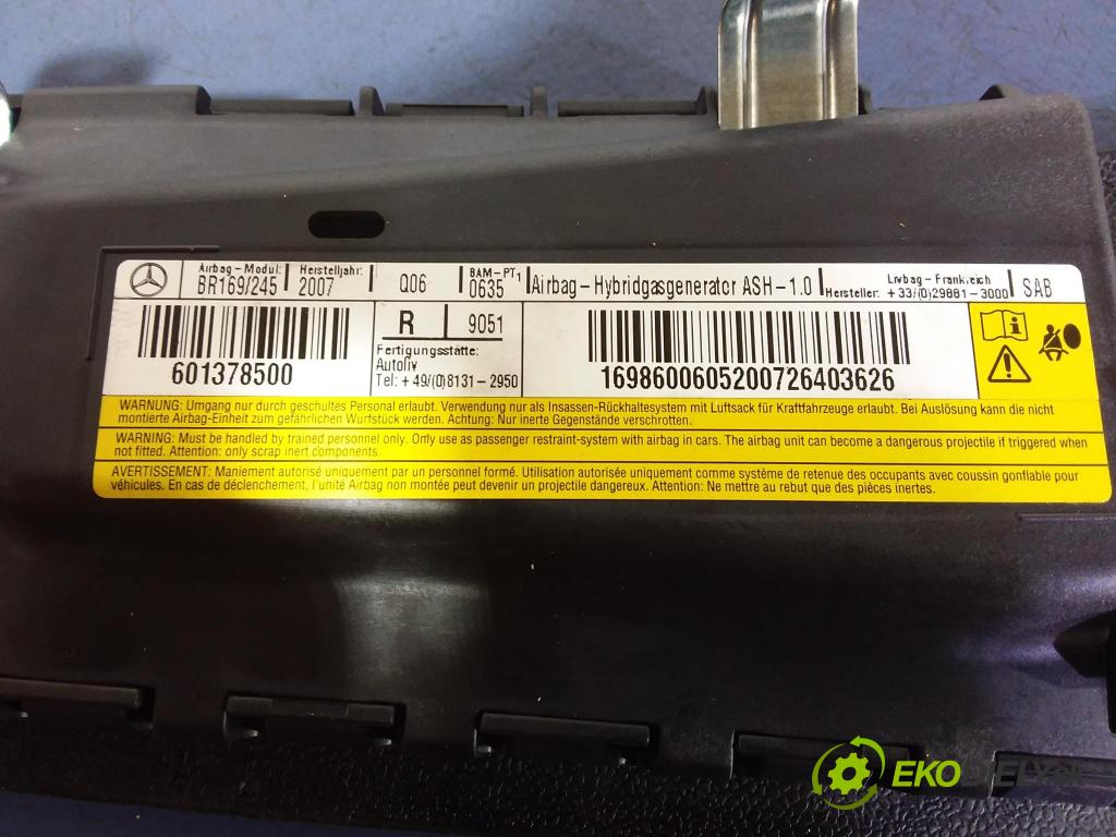 Mercedes B-klasa 2007 Airbag: Sedadlo: x 601378500