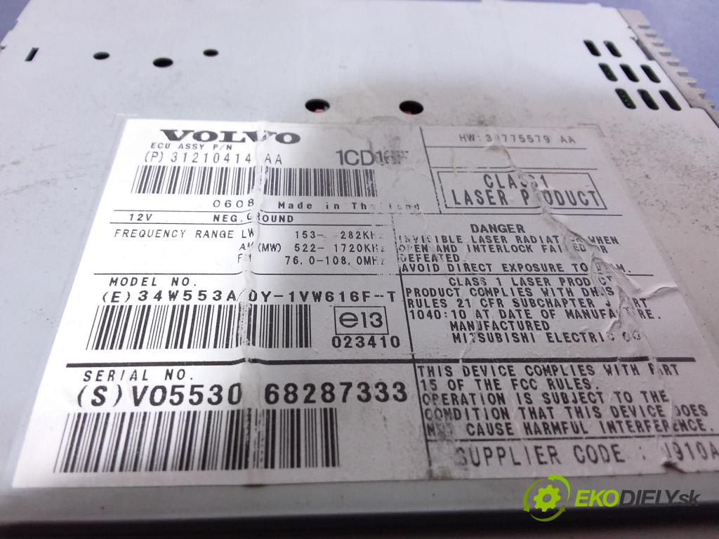Volvo V50 2007 Radio I Navigácia: 31210414