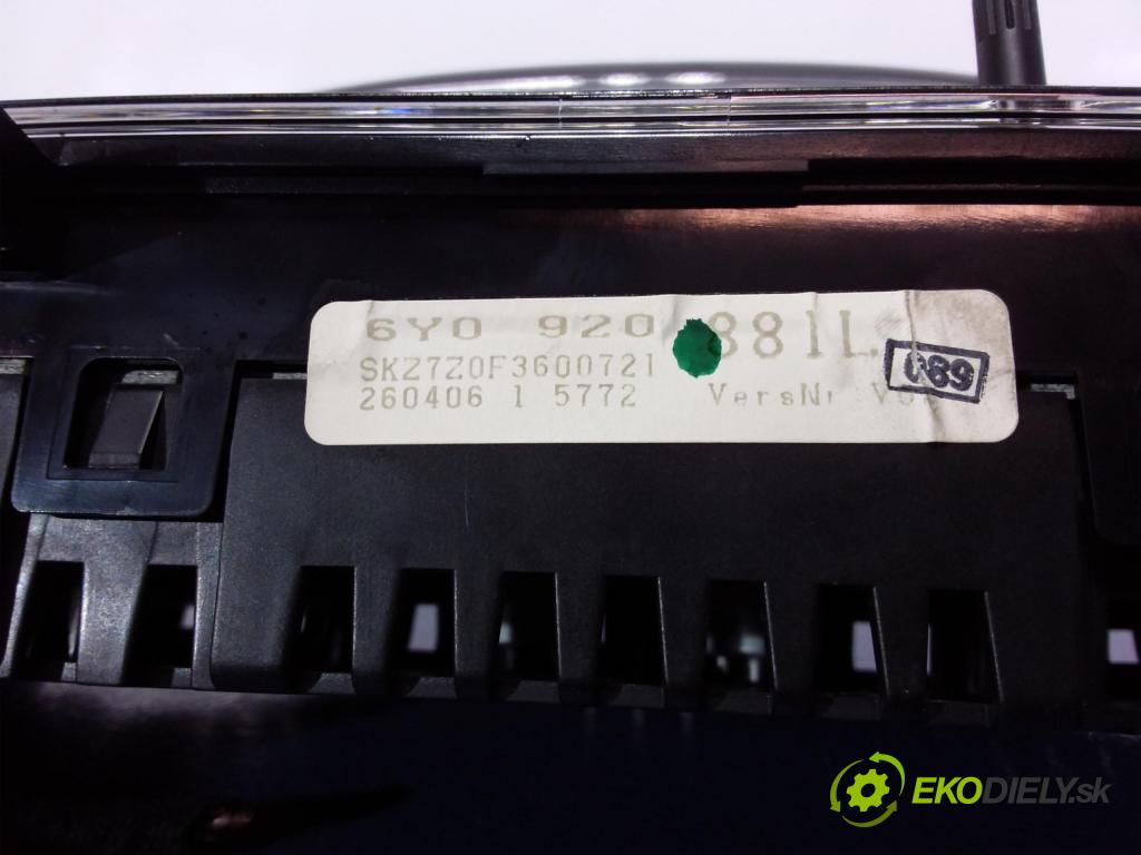 Skoda Fabia 2006 prístrojovka/ budíky 6Y0920881L
