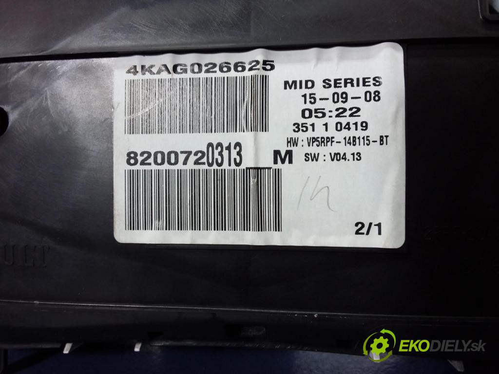 Renault Megane 2008 prístrojovka/ budíky 8200720313