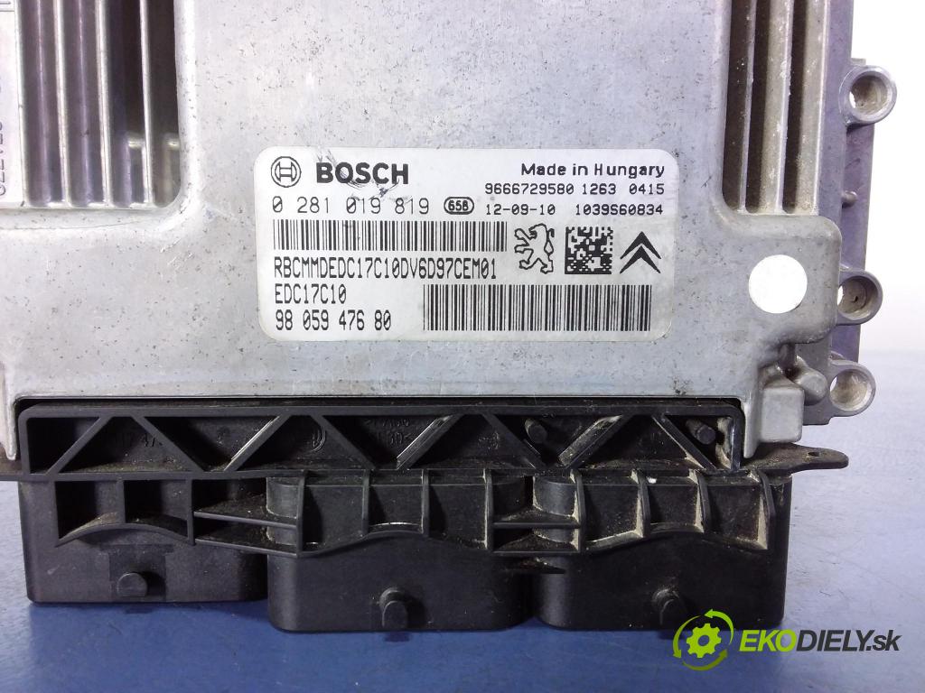 Citroen C3 picasso 2012 riadiaca jednotka Motor: 9805947680