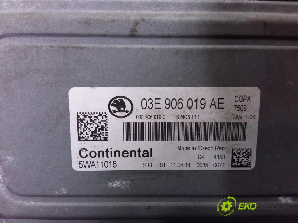 Skoda Fabia 2014 riadiaca jednotka Motor: 03E906019AE