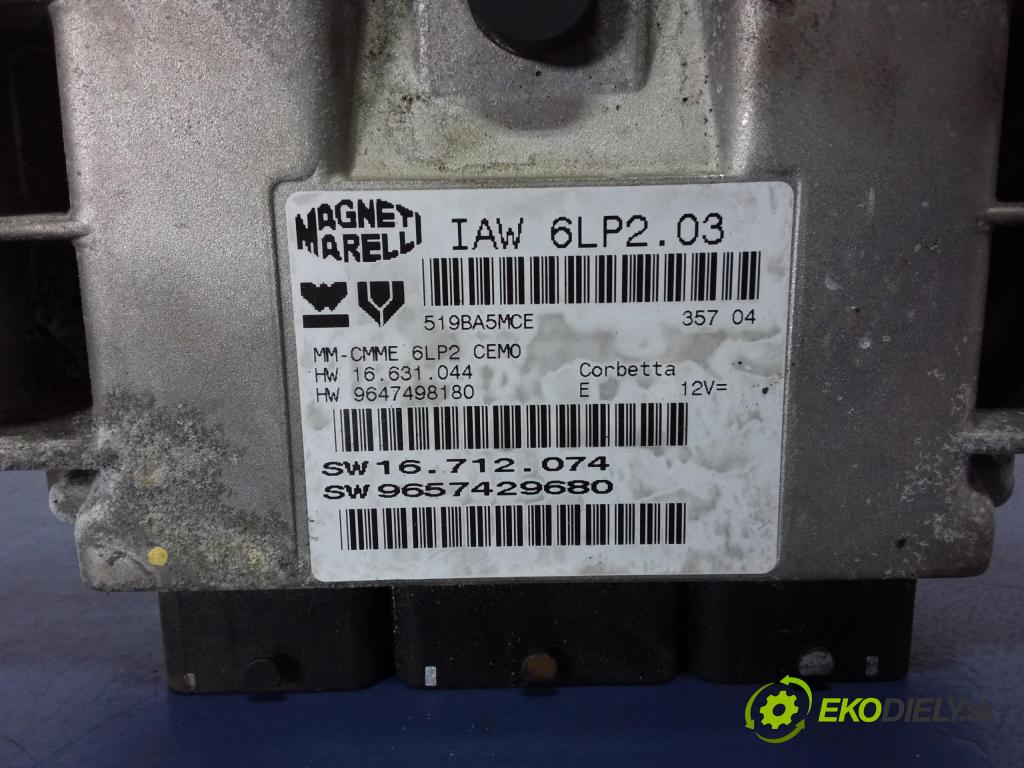 Peugeot 206 2005 riadiaca jednotka Motor: 9657429680