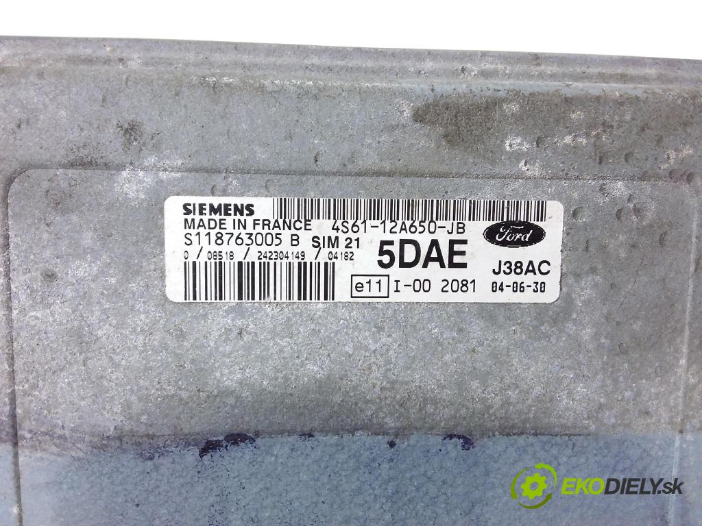 Ford Fiesta 2004 riadiaca jednotka Motor: 4S61-12A650-JB