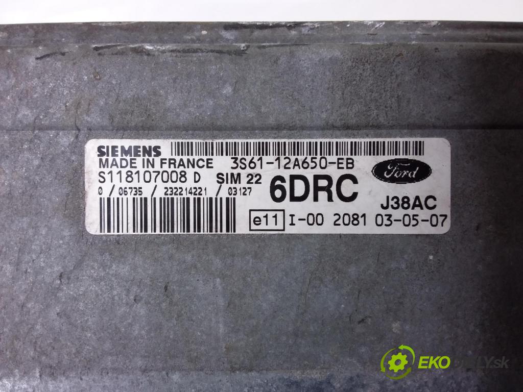 Mazda 2 2003 riadiaca jednotka Motor: 3S61-12A650-EB