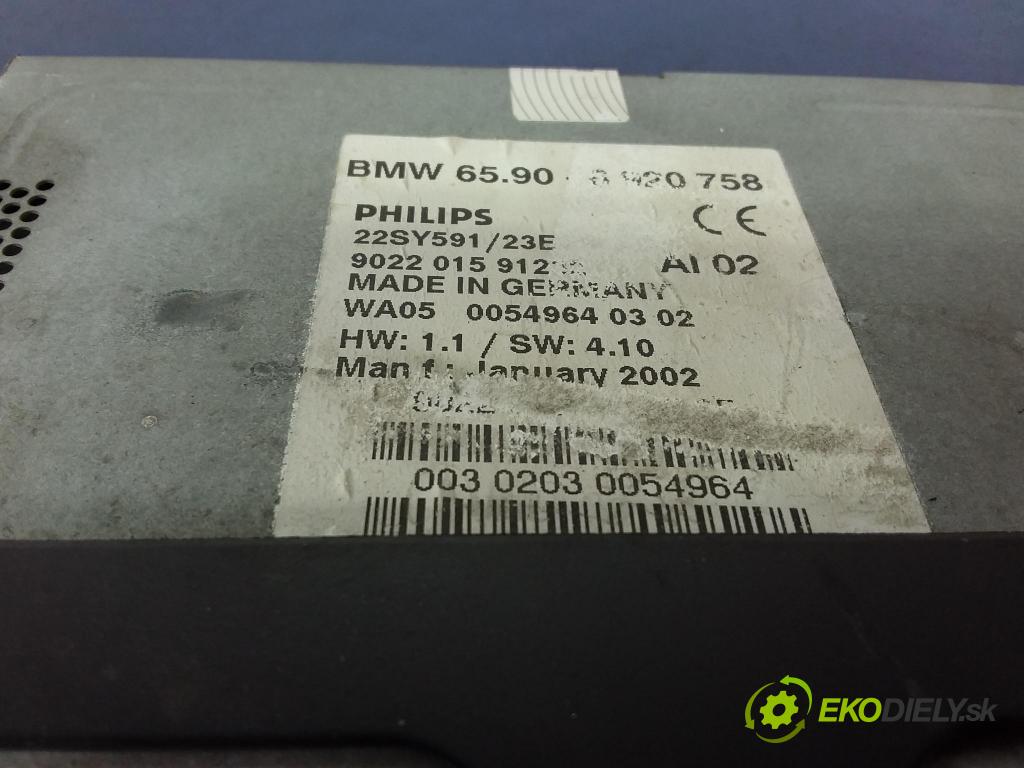 Bmw Seria 3 2002 Radio I Navigácia: 6920758