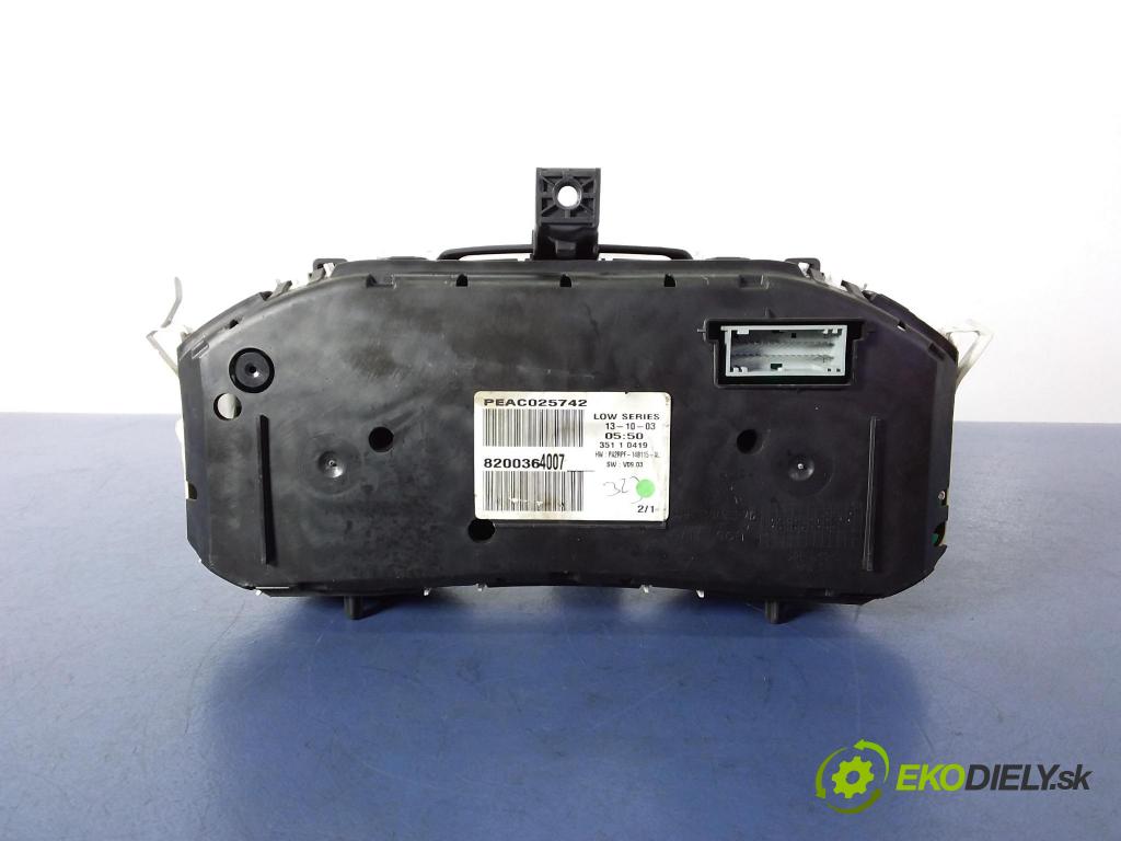 Renault Megane 2004 prístrojovka/ budíky 8200364007