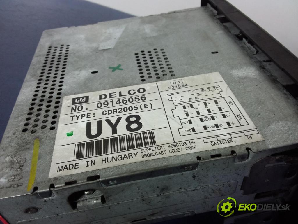 Opel Omega 2000 Radio I Navigácia: 09146056