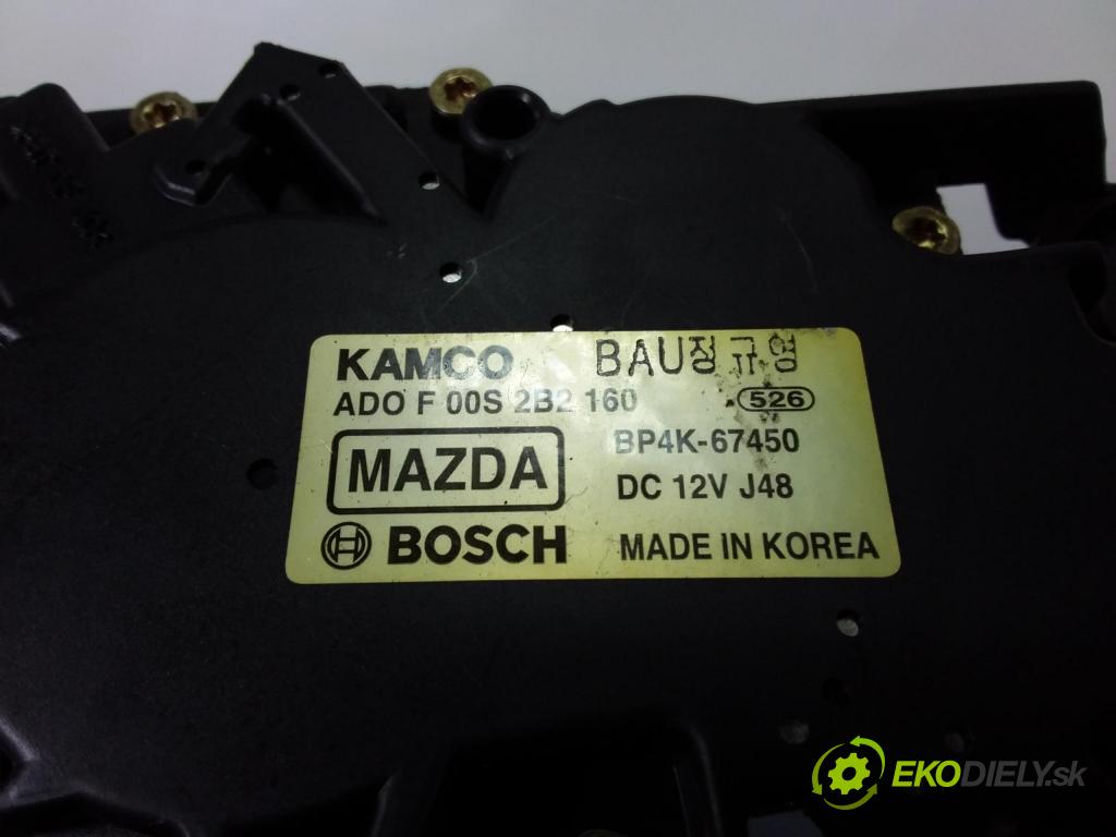 Mazda 3 2006 motor: Stierače: zad BP4K-67450