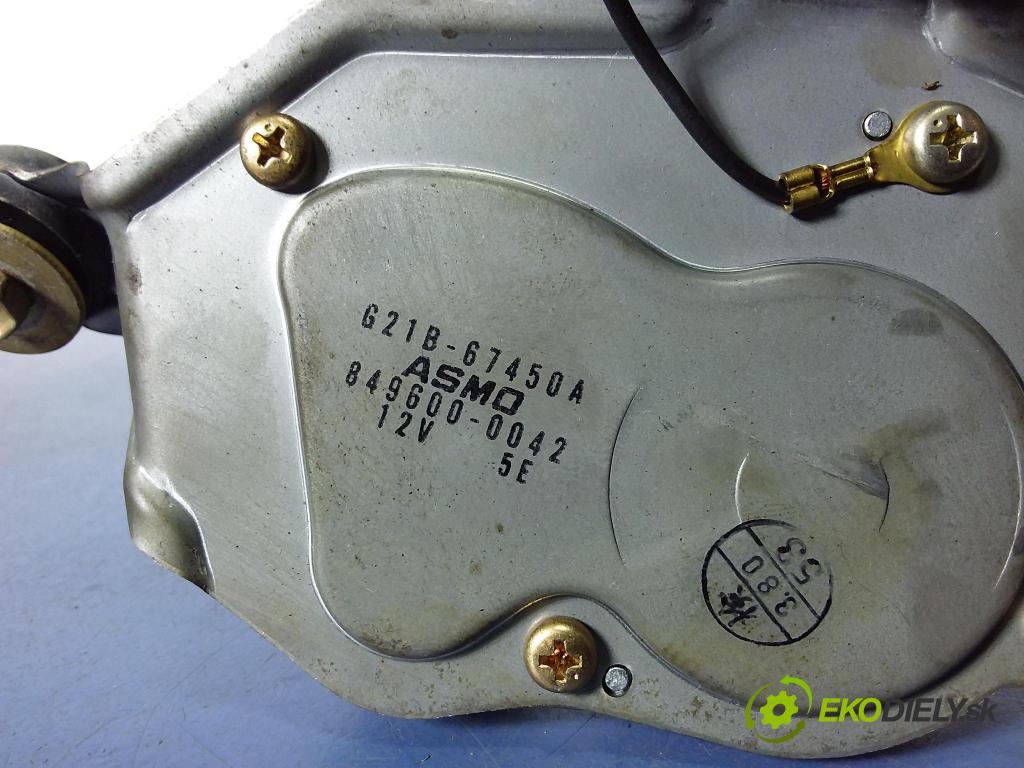 Mazda 6 2003 motor: Stierače: zad 621B-67450A