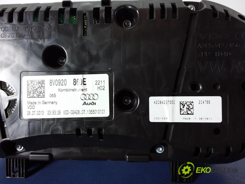 Audi A3 2013 prístrojovka/ budíky 8V0920860E