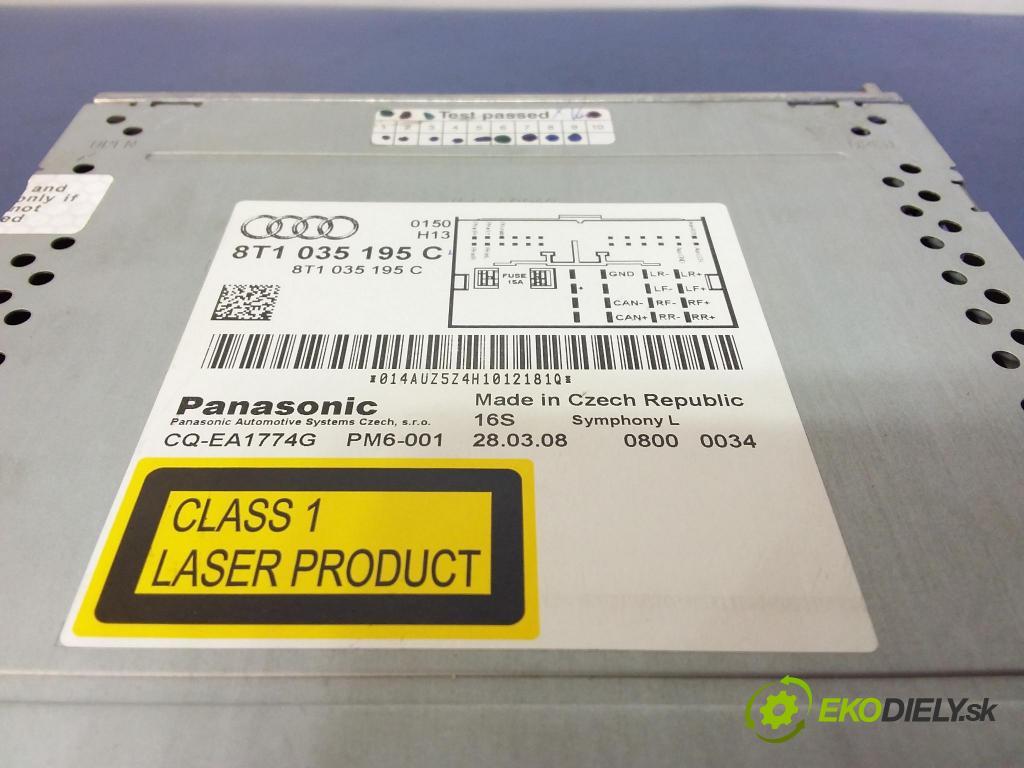 Audi A5 2008 Radio I Navigácia: 8T1035195C