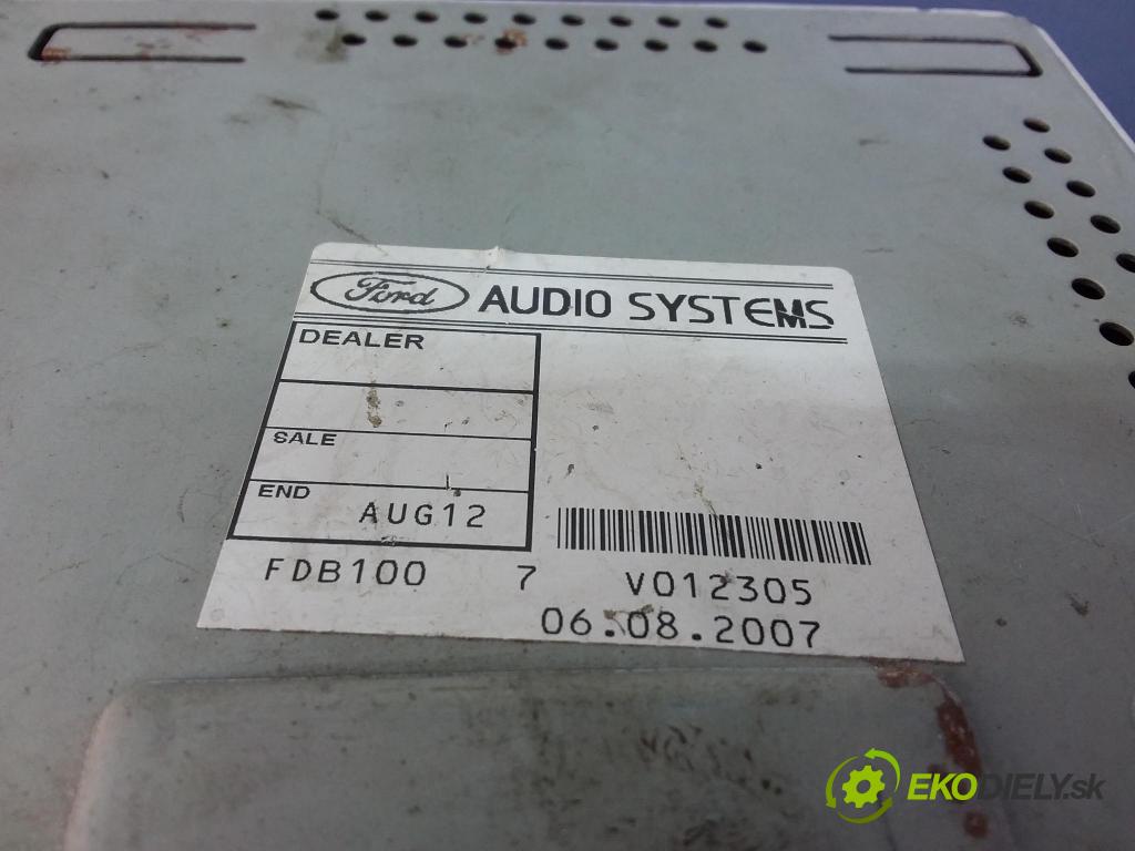 Ford Fusion 2007 Radio I Navigácia: 6S61-18K876-AJ