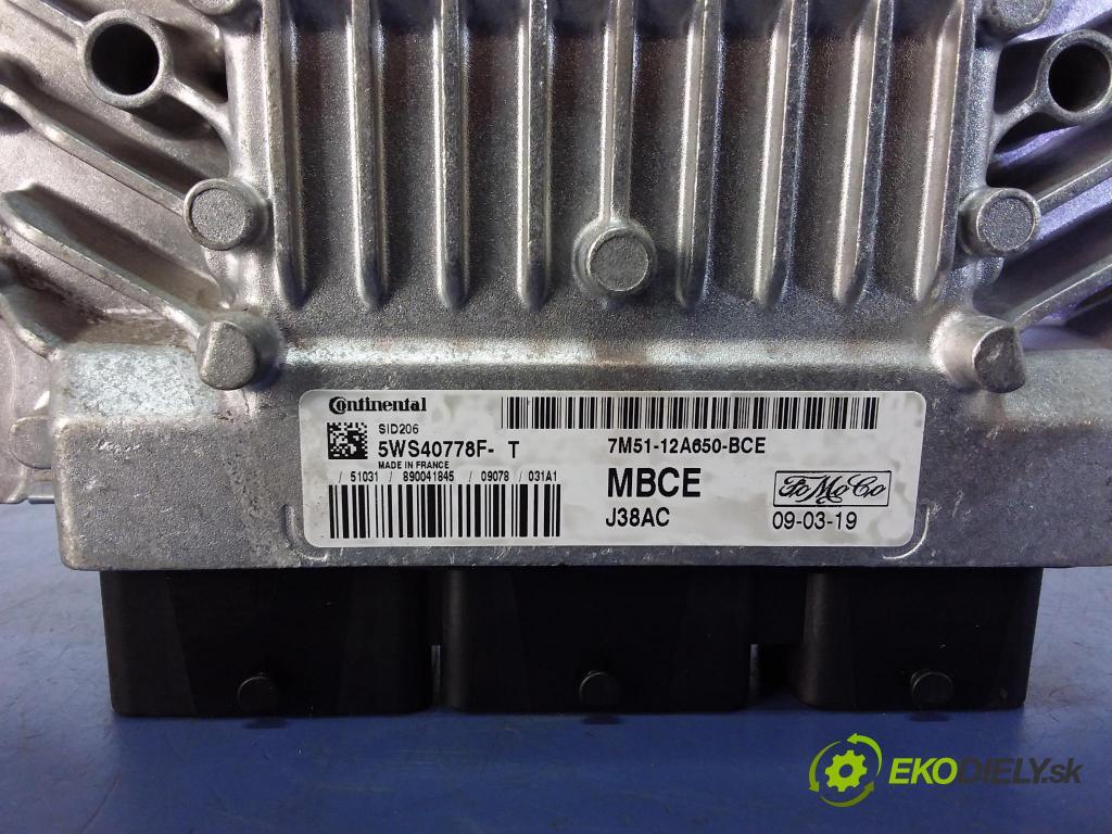 Ford Focus 2009 riadiaca jednotka Motor: 7M51-12A650-BCE
