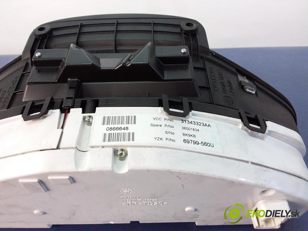 Volvo S60/V70 2011 prístrojovka/ budíky 31343323AA
