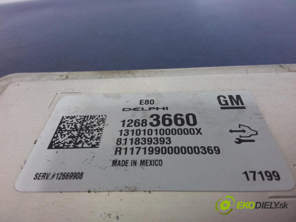 Opel Astra 2017 řídící jednotka Motor: 12683660