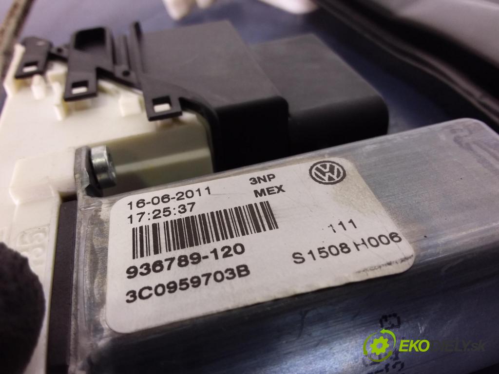 Vw Jetta 2011 mechanismus stahování Sklenka: Zad: Levý: 5C6839461