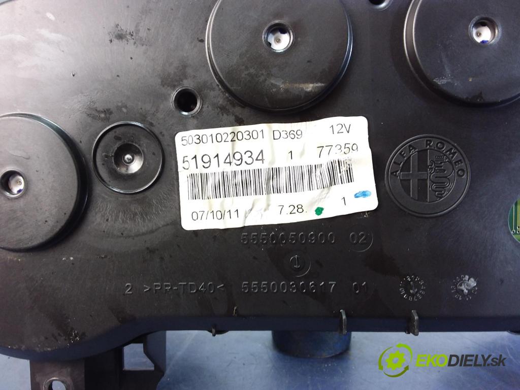 Fiat Punto 2011 prístrojovka/ budíky 51914934