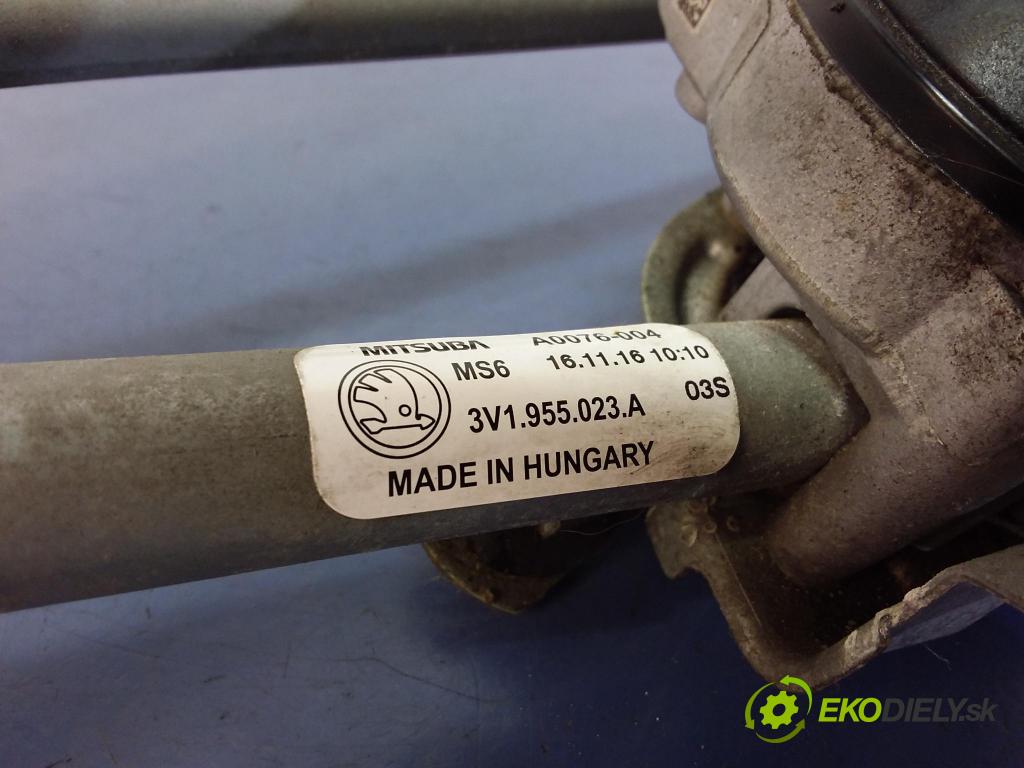 Skoda Superb 2016 mechanizmus motor: Stierače: Predné 3V1955023A
