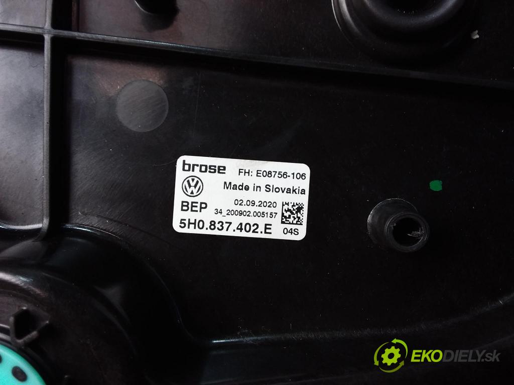 Vw Golf 2020 mechanismus stahování Sklenka: před v pravo: 5H0837402E