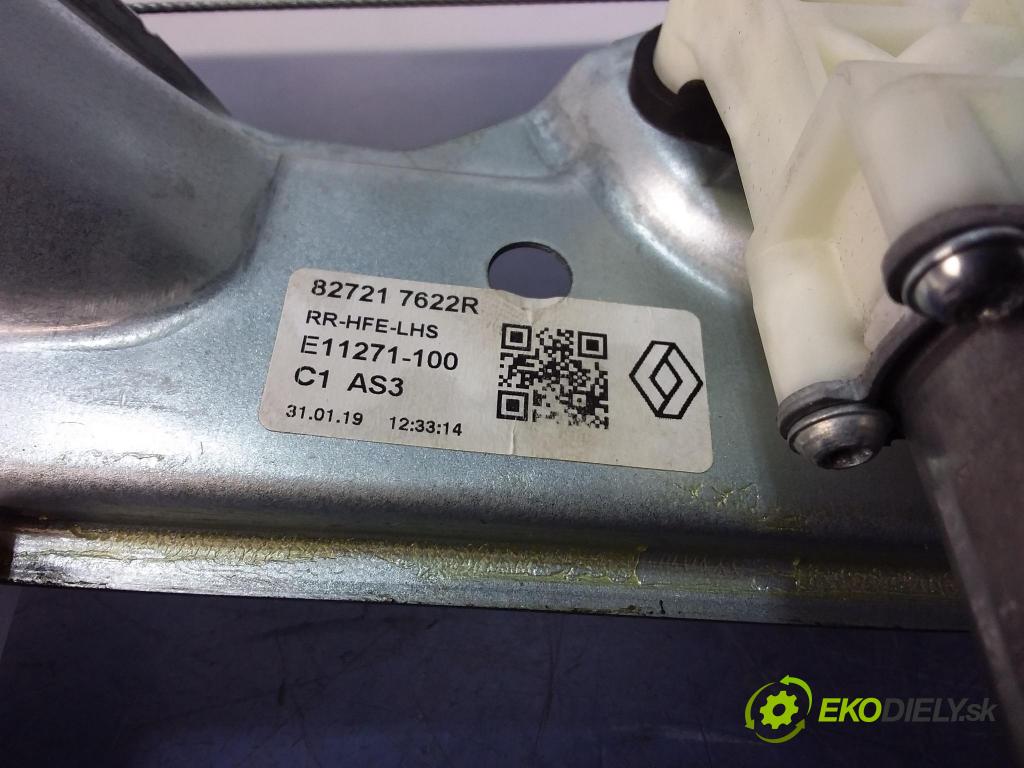 Renault Kadjar 2019 mechanismus stahování Sklenka: Zad: Levý: 827217622R
