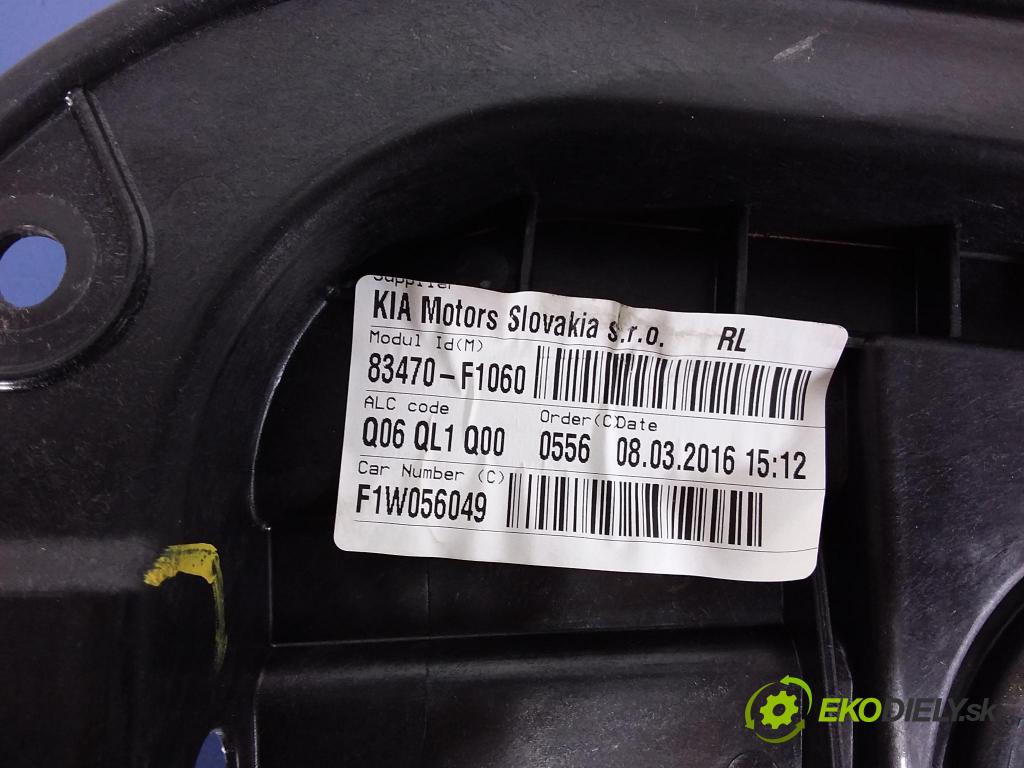 Kia Sportage 2016 mechanismus stahování Sklenka: Zad: Levý: 83450-F1000