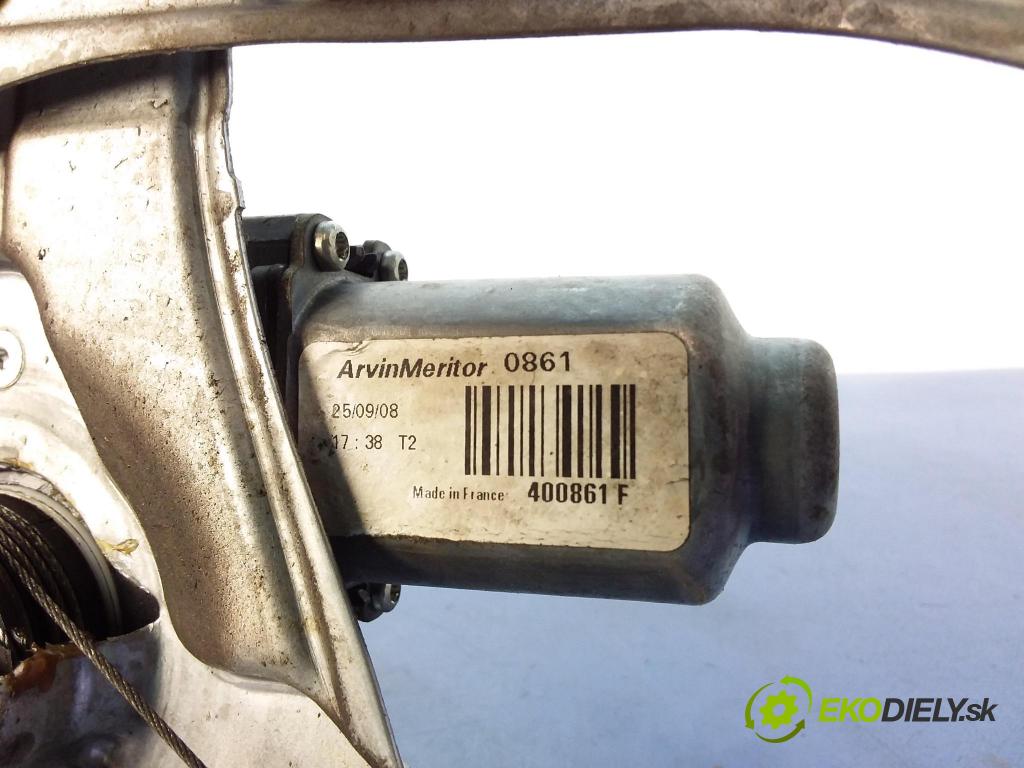 Renault Clio 2008 mechanismus stahování Sklenka: před v pravo: 8200291147J