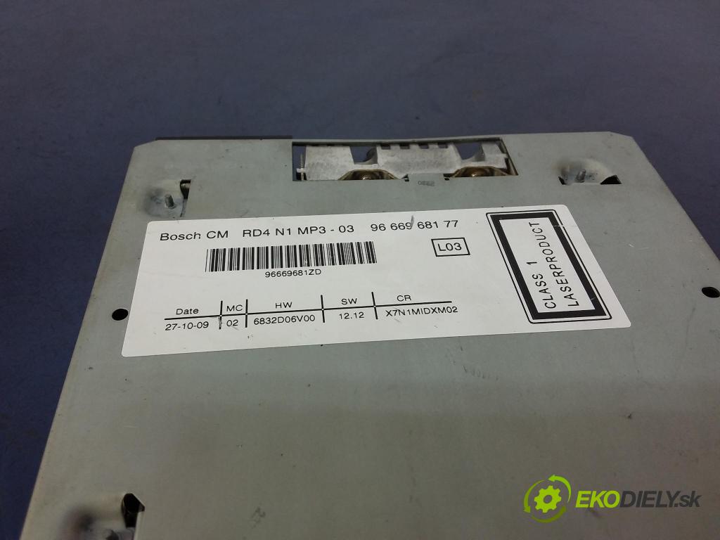 Citroen C5 2010 Radio I Navigácia: 96669681