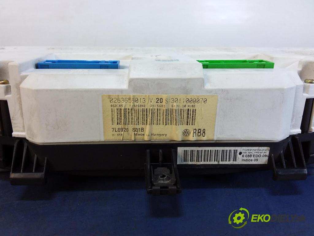 Vw Touareg 2005 Přístrojová deska 7L6920881B