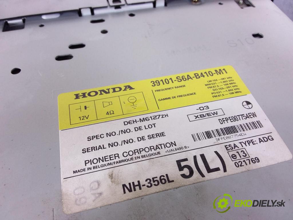 Honda Civic 2004 Radio I Navigácia: 39101-S6A-B410I-
