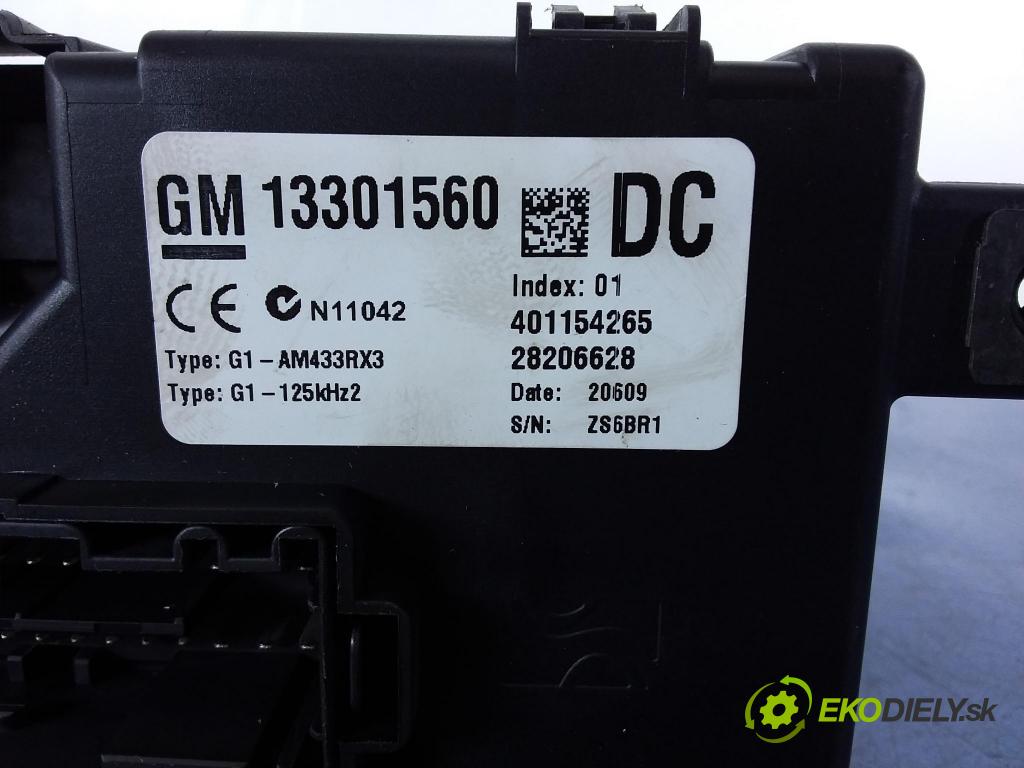 Opel Corsa 2009 skrinka Poistky: 13301560