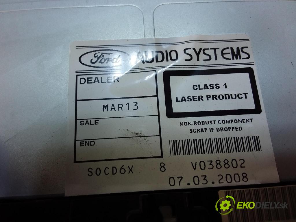 Ford Mondeo 2008 Radio I Navigácia: 7S7T-18C939-BF