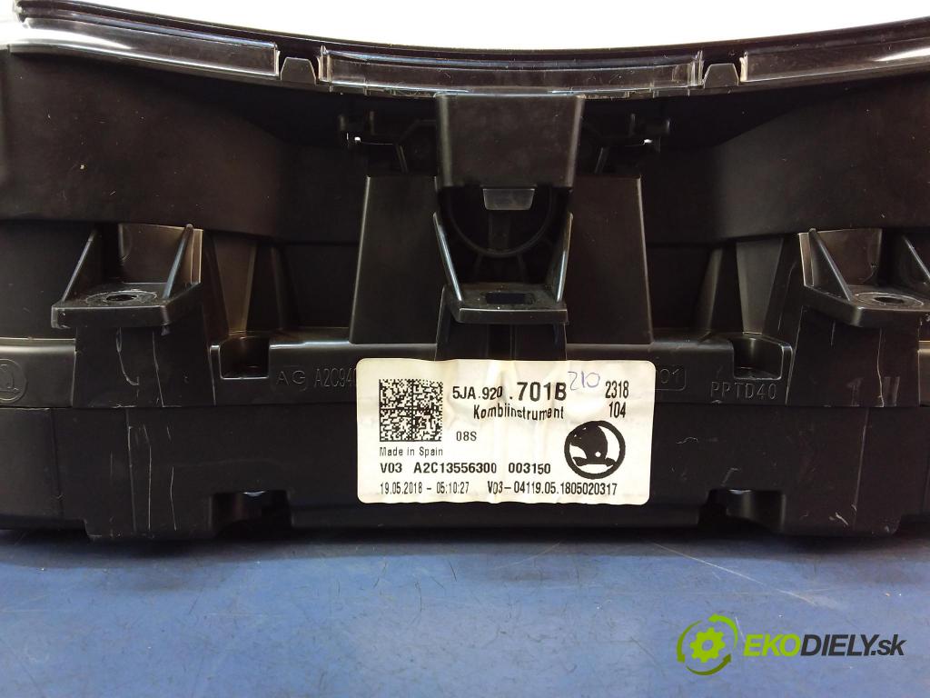 Skoda Rapid 2018 Přístrojová deska 5JA920701B