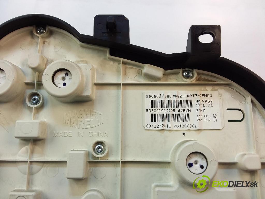 Peugeot 206 2012 prístrojovka/ budíky 9666637280