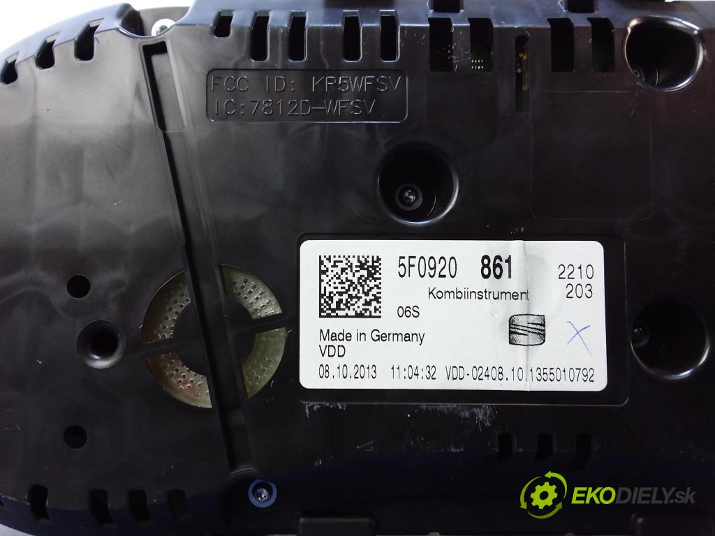 Seat Leon 2013 prístrojovka/ budíky 5F0920861