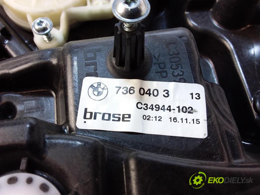 Bmw Seria 7 2015 mechanismus stahování Sklenka: Zad: Levý: 7360403