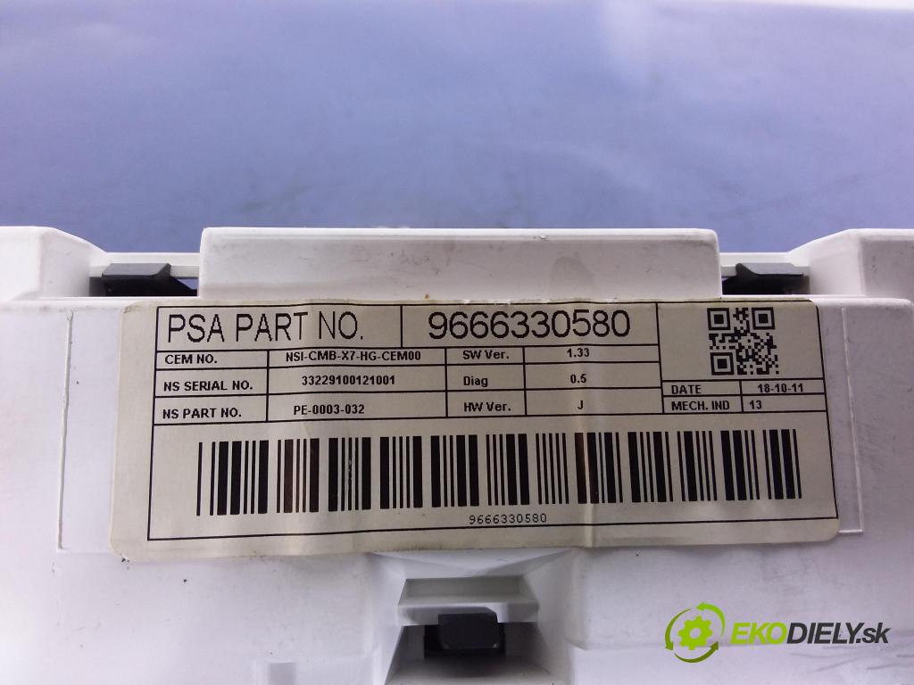 Citroen C5 2011 prístrojovka/ budíky 9666330580