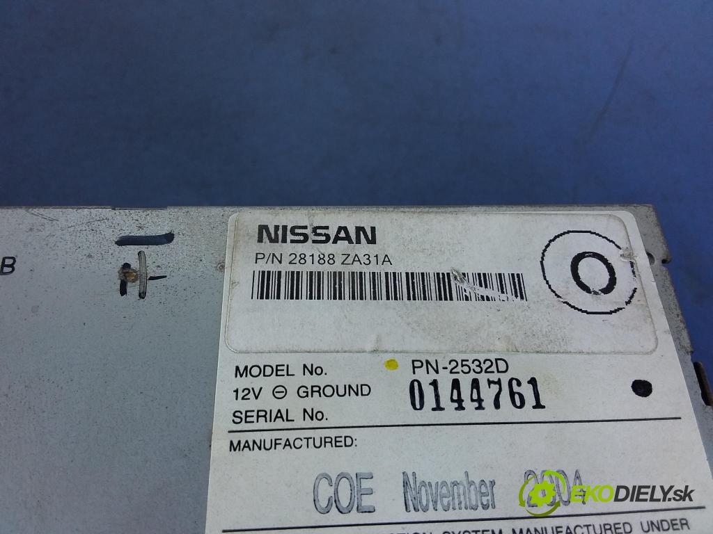 Nissan Maxima 2005 Radio I Navigácia: PN-2532D