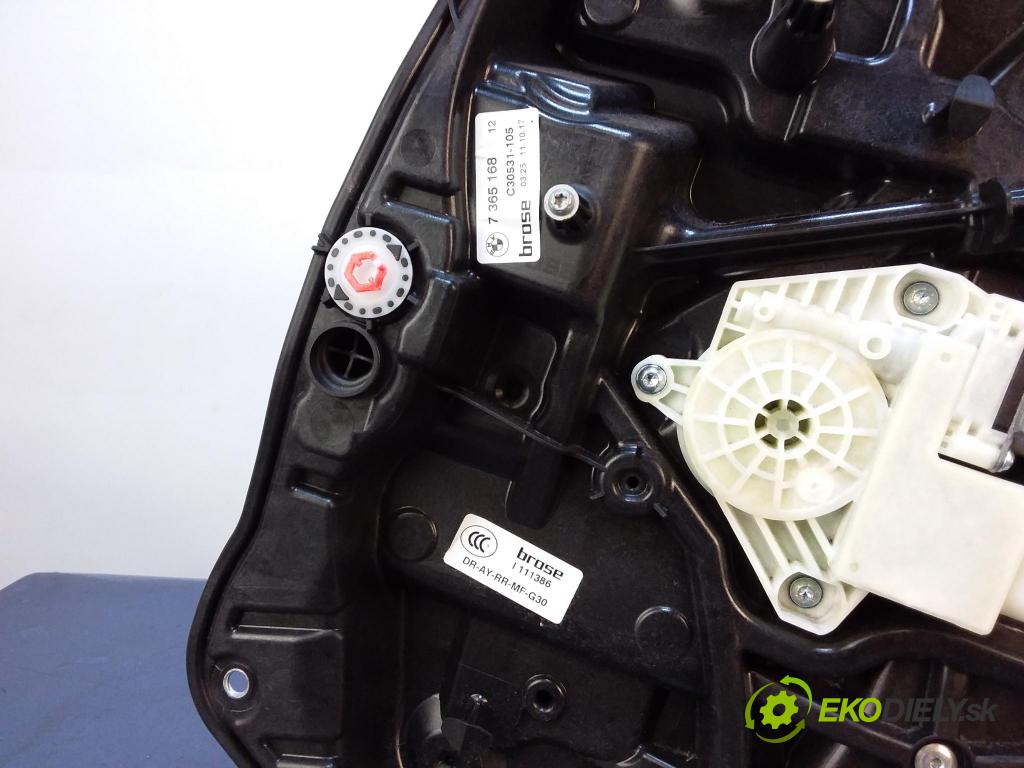 Bmw Seria 5 2017 mechanismus stahování Sklenka: Zad: v pravo: 7365168