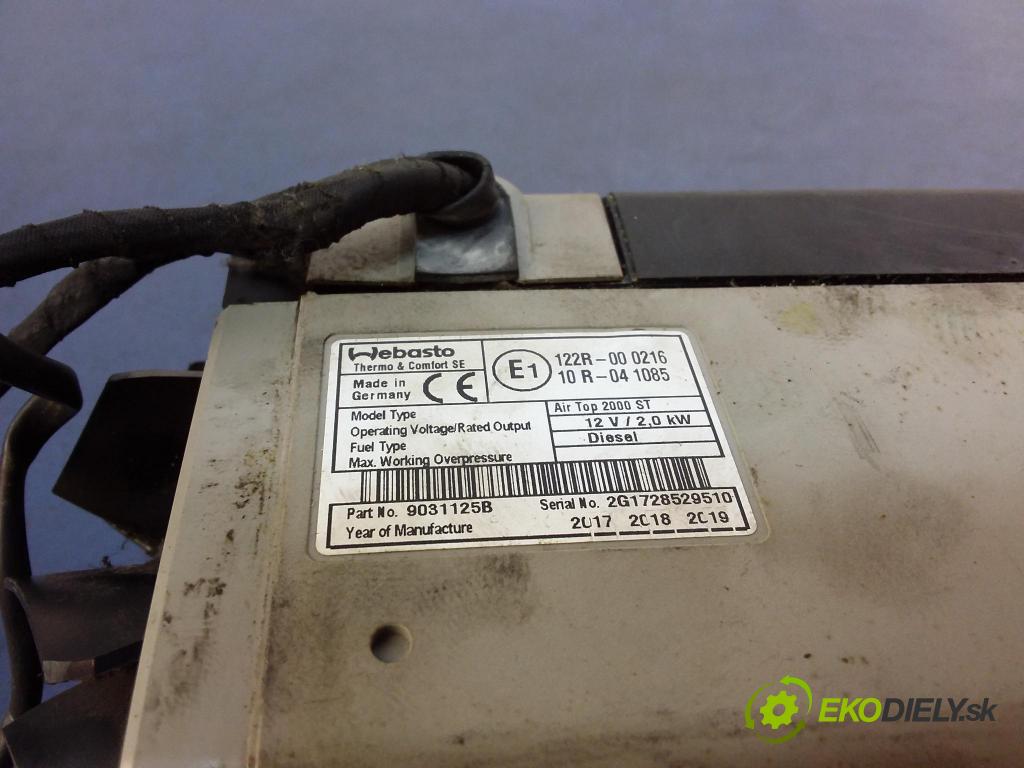 Renault Master 2017 Webasto 9031125B