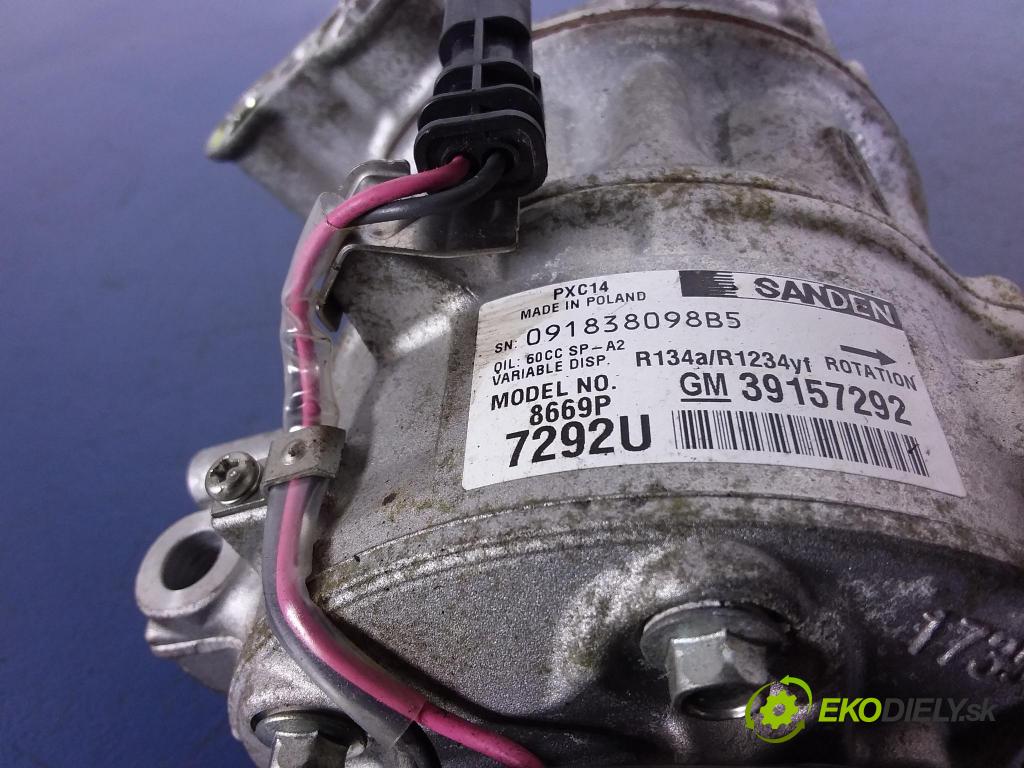 Opel Astra 2018 Kompresor: Klimatizace: 39157292