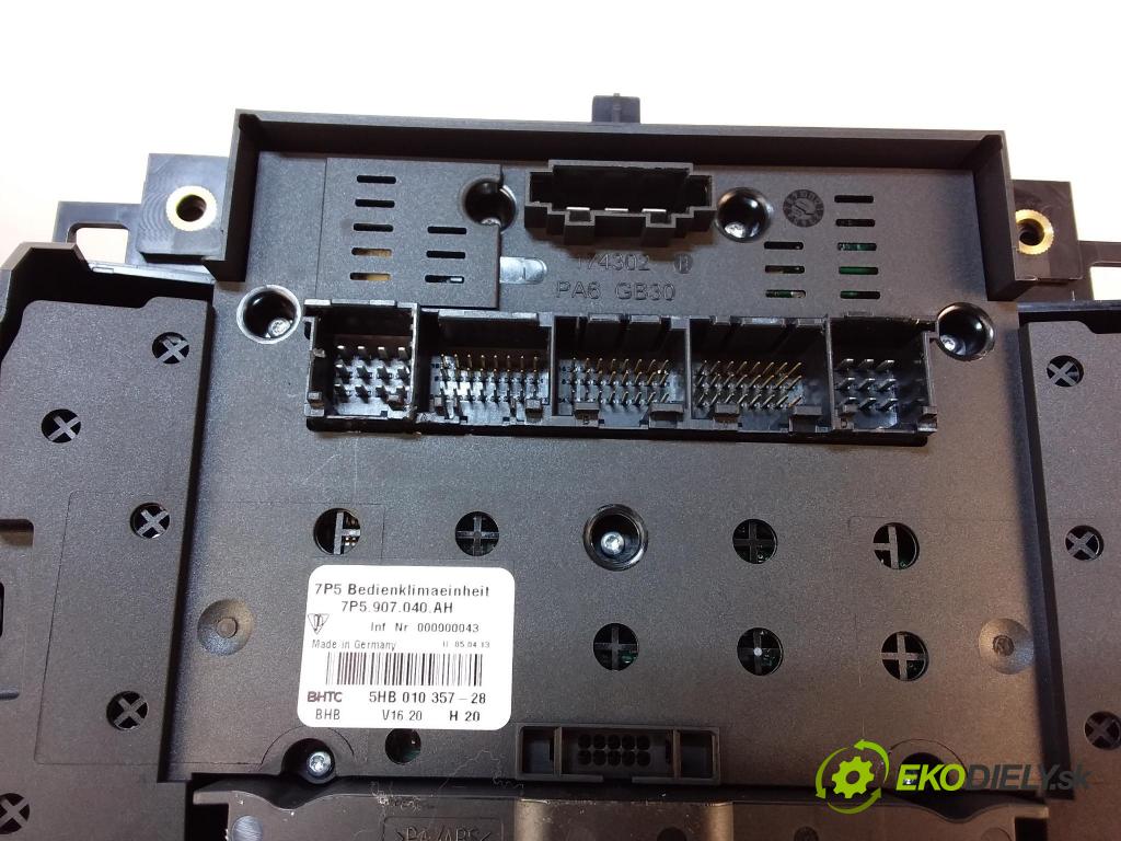 Porsche Cayenne 2014 prepínač Klimatizácia: Prúd vzduchu: 7P5907040