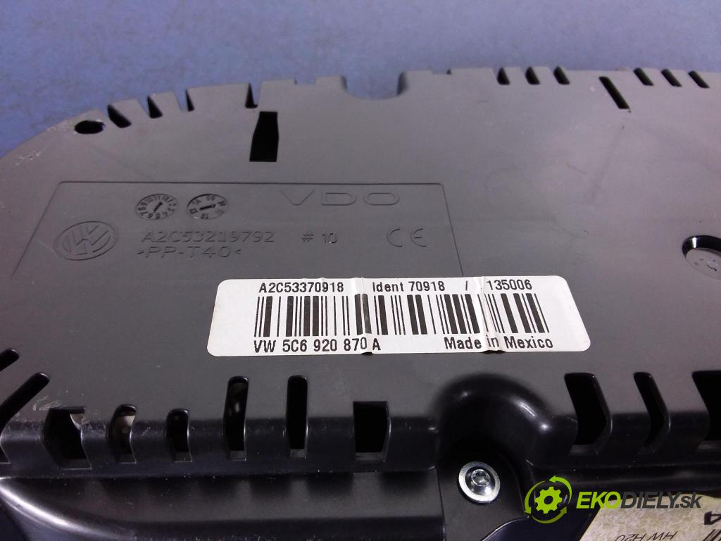 Vw Jetta 2011 prístrojovka/ budíky 5C6920870A