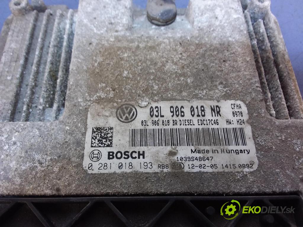 Skoda Octavia 2012 riadiaca jednotka Motor: 03L906018NR