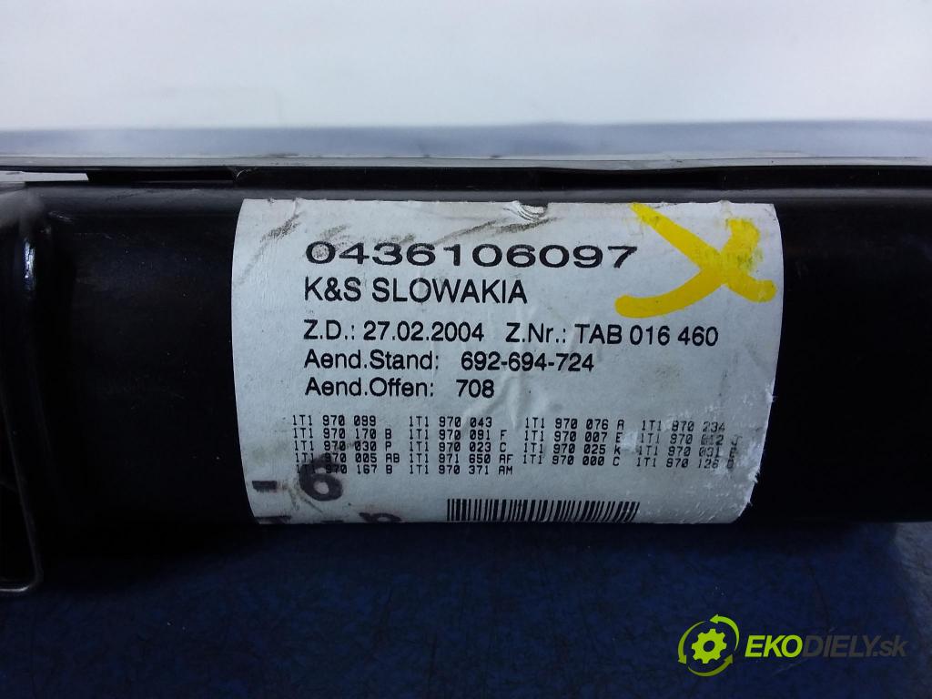 Vw Touran 2004 skříňka Pojistky 1T1970099