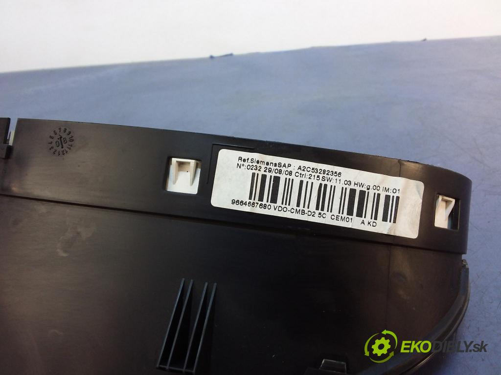 Peugeot 407 2008 Přístrojová deska 9664667680