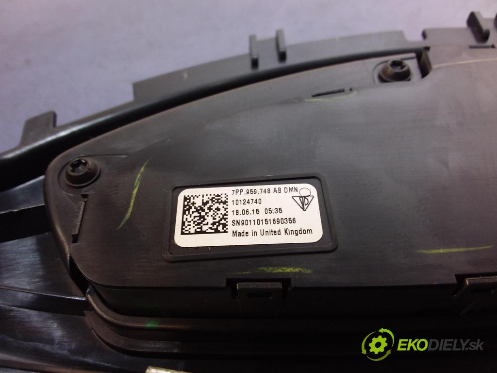 Porsche Panamera 0 riadiaca jednotka Sedadlo: 7PP959748